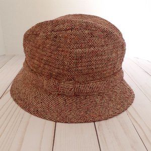 Vintage Millars Connemara Wool Tweed Fedora Brown